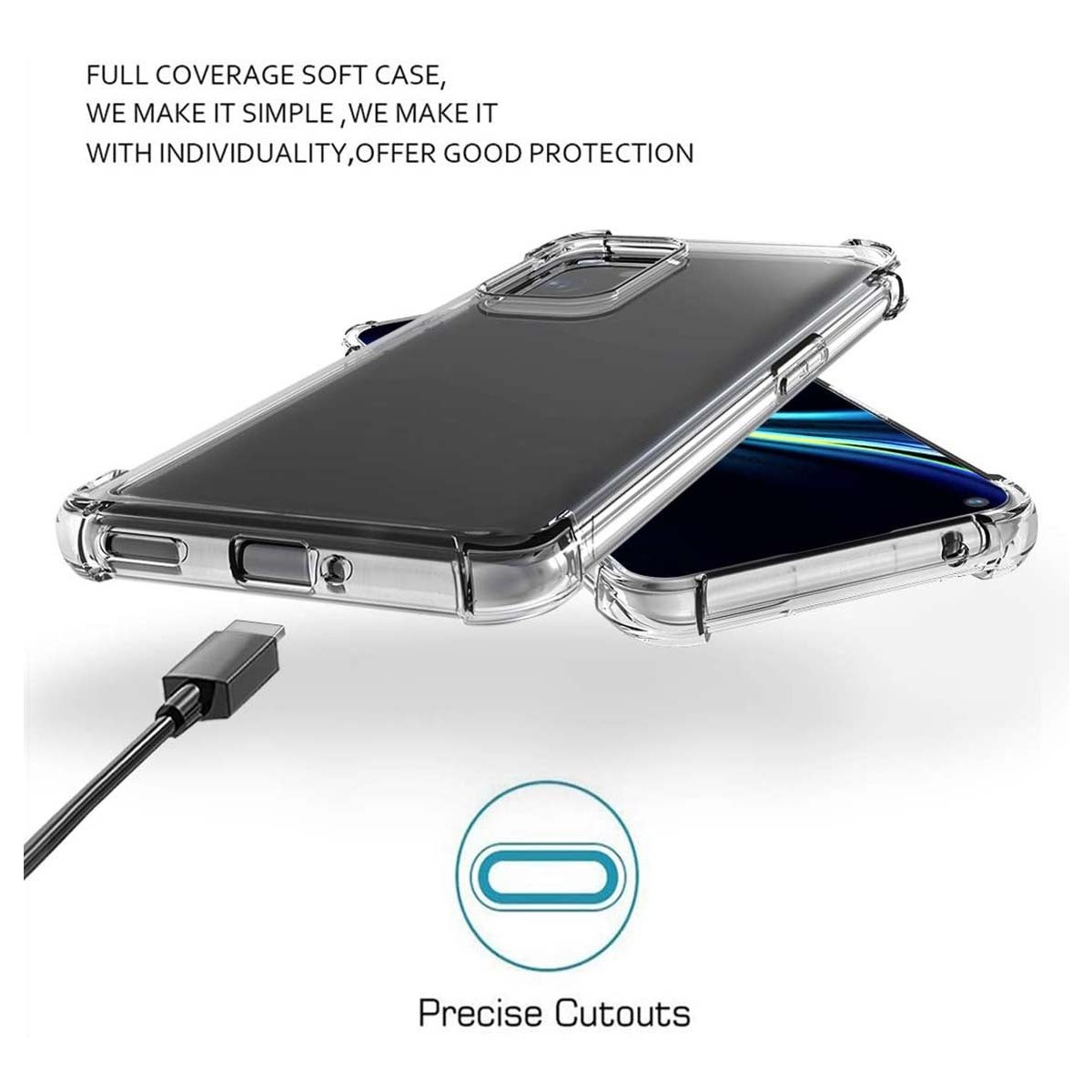 Funda Gel Tpu Anti-Shock Transparente para OnePlus 9 5G
