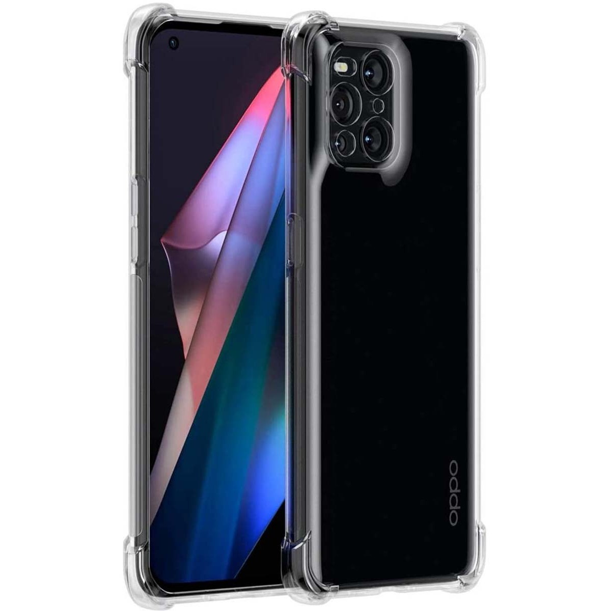 Funda Gel Tpu Anti-Shock Transparente para Oppo Find X3 Pro 5G