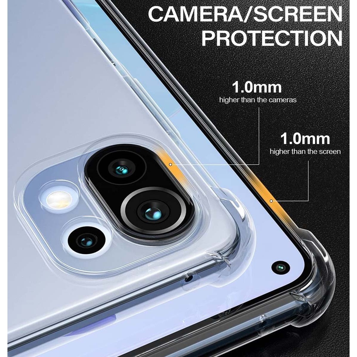 Funda Gel Tpu Anti-Shock Transparente para Xiaomi Mi 11 Lite 4G / 5G / 5G NE