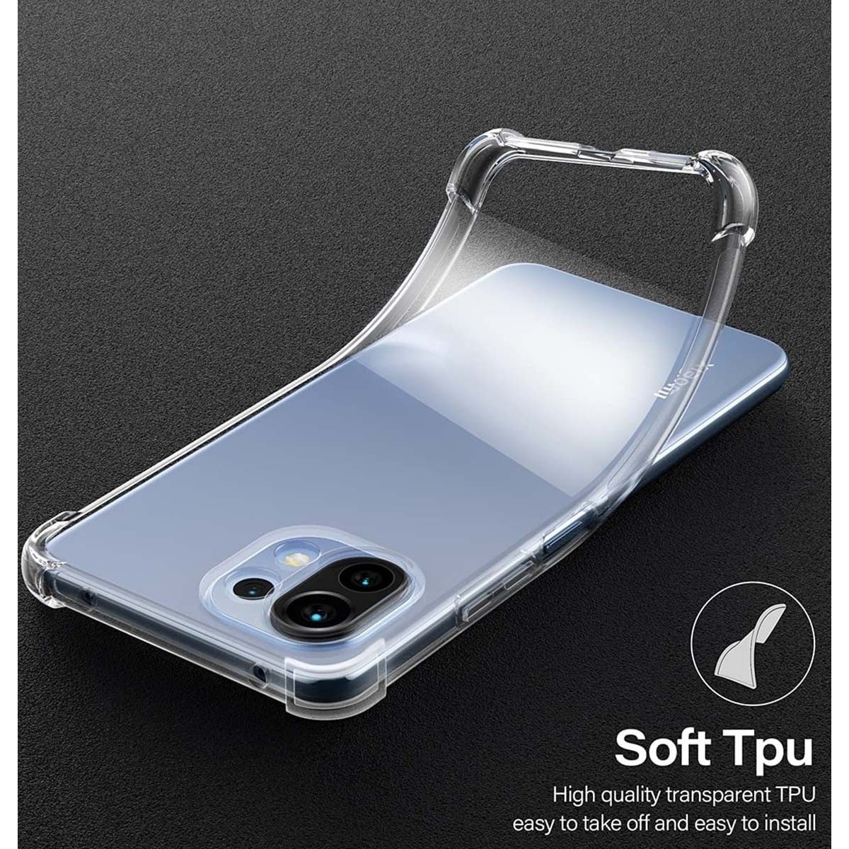 Funda Gel Tpu Anti-Shock Transparente para Xiaomi Mi 11 Lite 4G / 5G / 5G NE