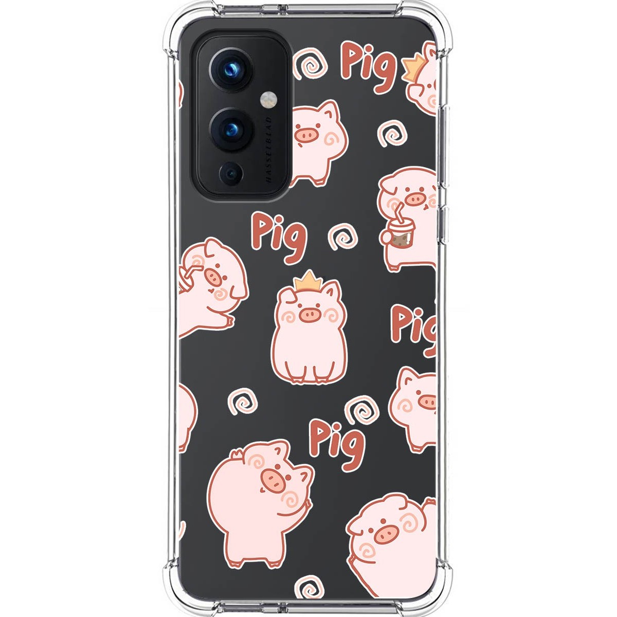 Funda Silicona Antigolpes para OnePlus 9 5G diseño Cerdos Dibujos