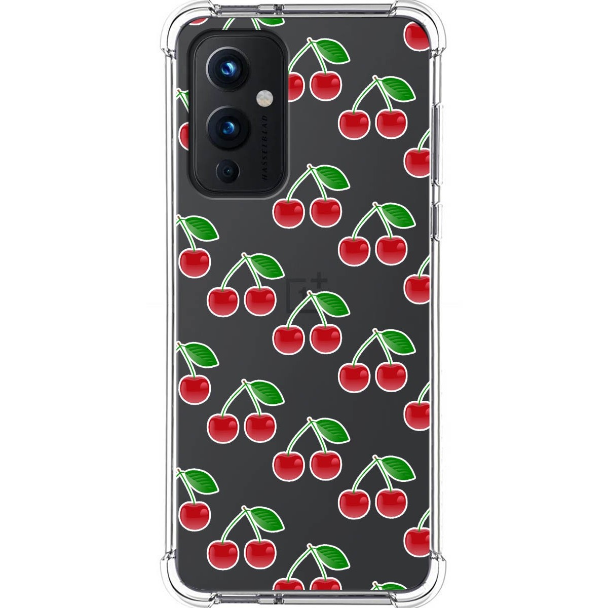 Funda Silicona Antigolpes para OnePlus 9 5G diseño Cerezas Dibujos