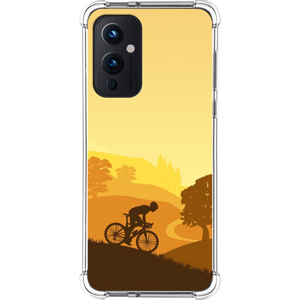 Funda Silicona Antigolpes para OnePlus 9 5G diseño Ciclista Dibujos
