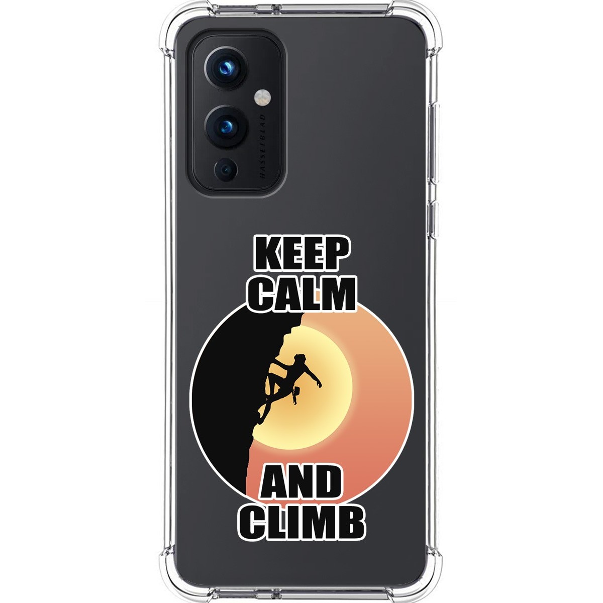 Funda Silicona Antigolpes para OnePlus 9 5G diseño Mujer Escalada Dibujos