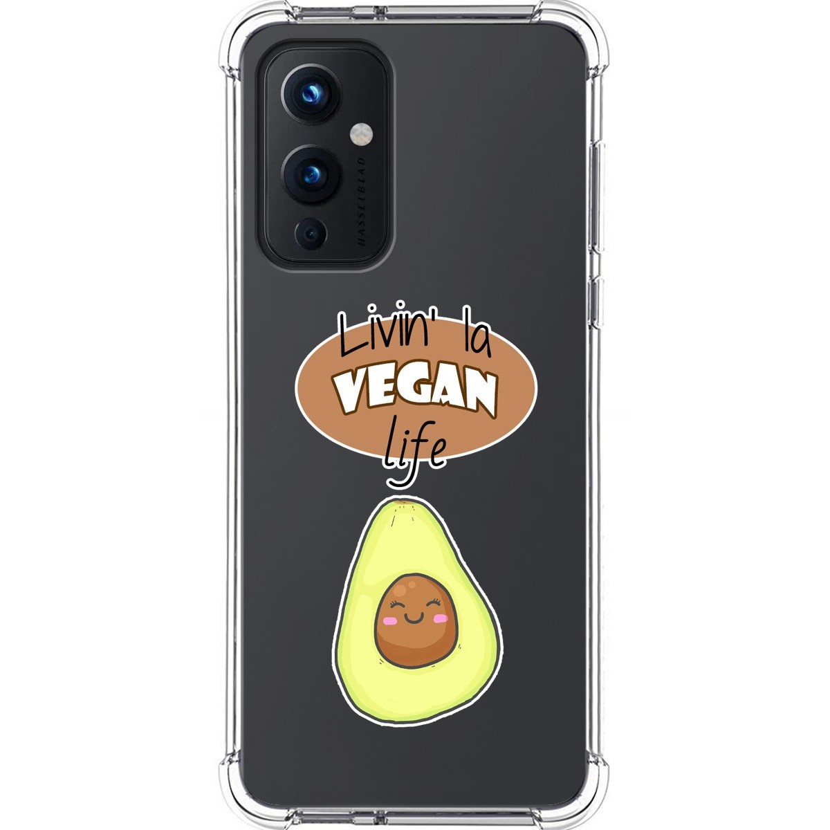 Funda Silicona Antigolpes para OnePlus 9 5G diseño Vegan Life Dibujos