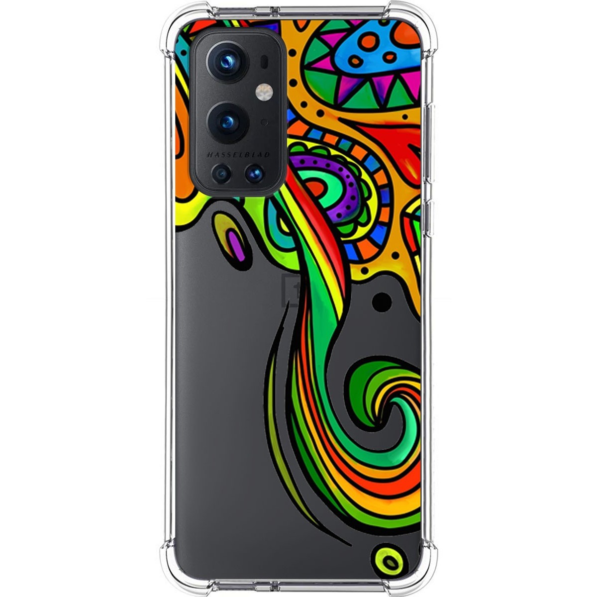 Funda Silicona Antigolpes para OnePlus 9 Pro 5G diseño Colores Dibujos