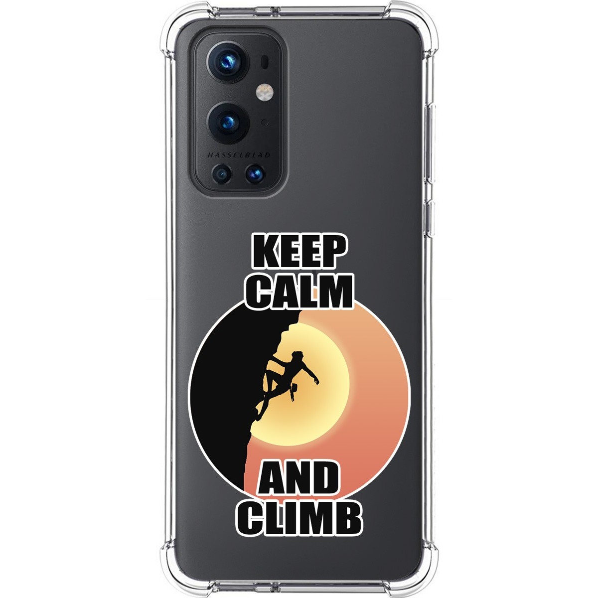 Funda Silicona Antigolpes para OnePlus 9 Pro 5G diseño Mujer Escalada Dibujos