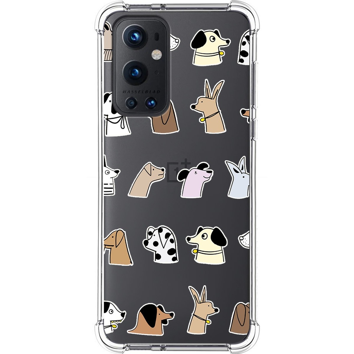 Funda Silicona Antigolpes para OnePlus 9 Pro 5G diseño Perros Dibujos