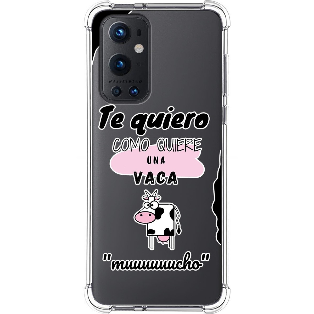 Funda Silicona Antigolpes para OnePlus 9 Pro 5G diseño Vaca Dibujos