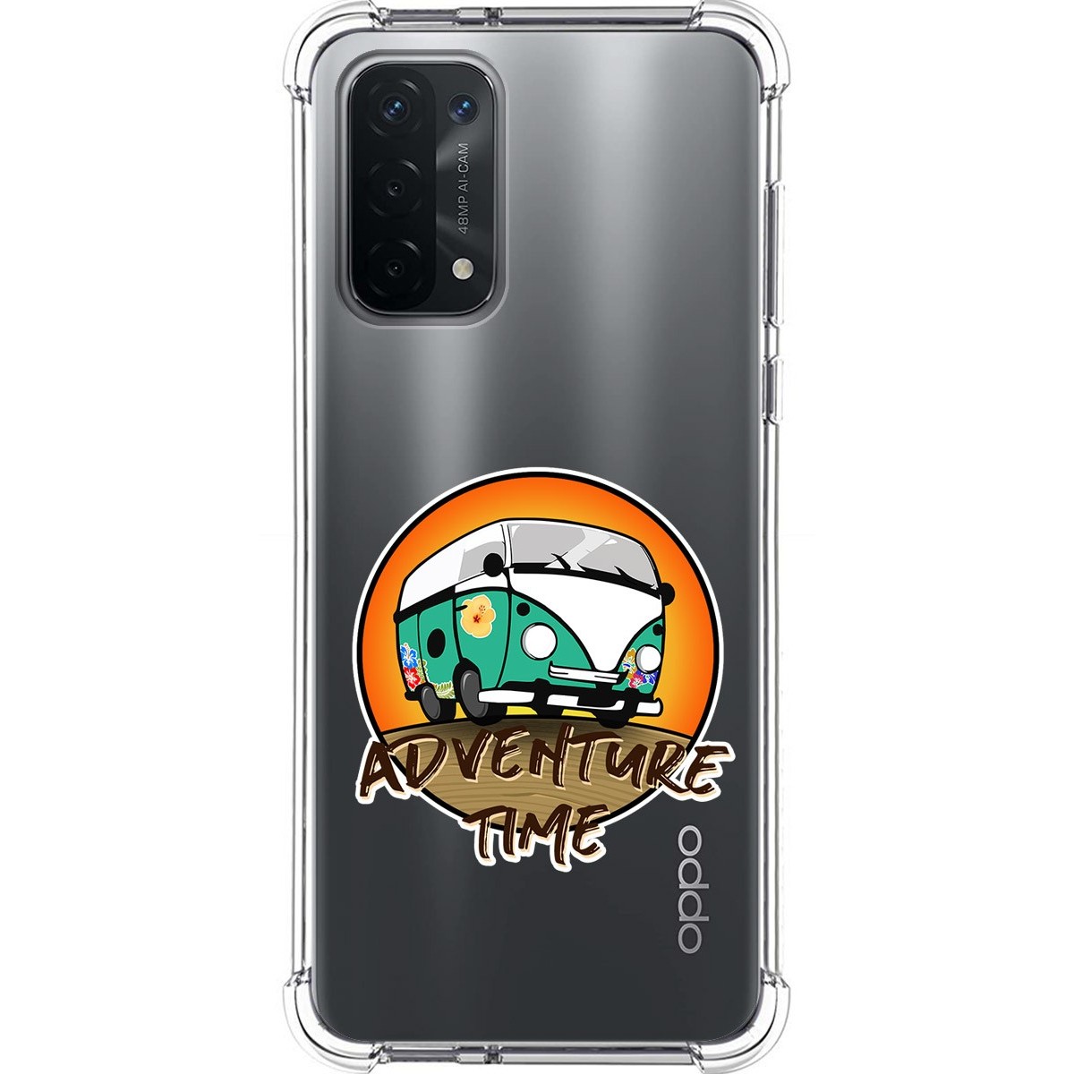 Funda Silicona Antigolpes para Oppo A54 5G / A74 5G diseño Adventure Time Dibujos