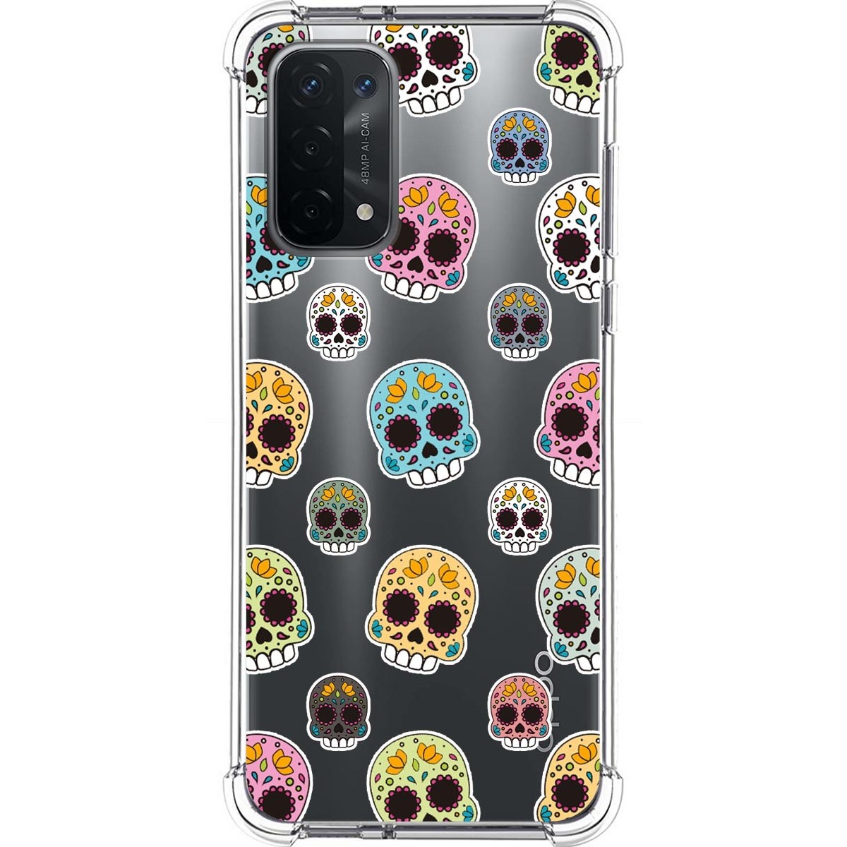 Funda Silicona Antigolpes para Oppo A54 5G / A74 5G diseño Catrina Dibujos