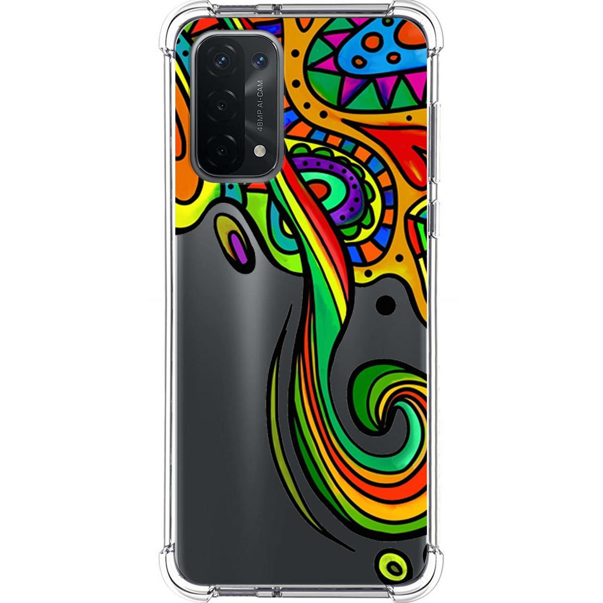 Funda Silicona Antigolpes para Oppo A54 5G / A74 5G diseño Colores Dibujos