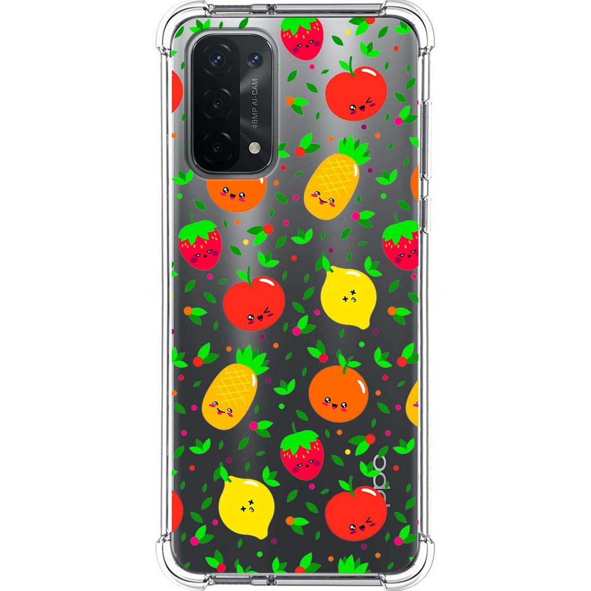 Funda Silicona Antigolpes para Oppo A54 5G / A74 5G diseño Frutas 01 Dibujos
