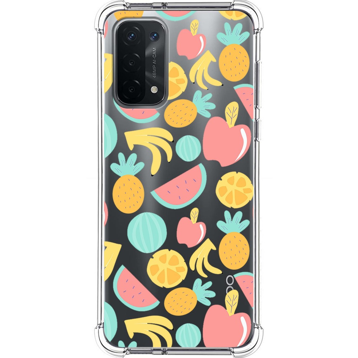 Funda Silicona Antigolpes para Oppo A54 5G / A74 5G diseño Frutas 02 Dibujos
