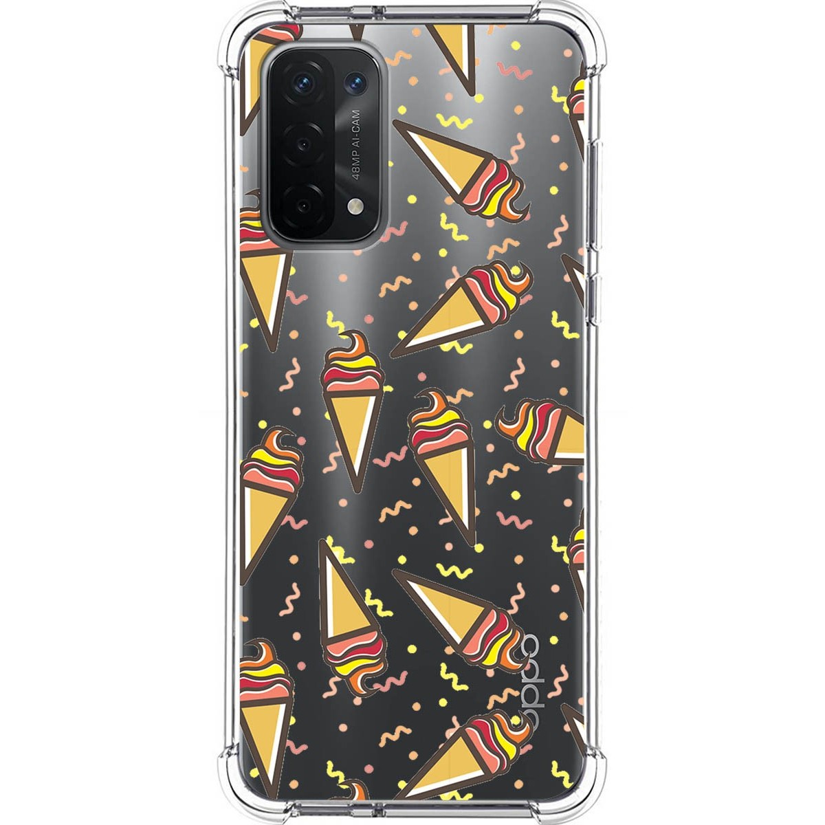 Funda Silicona Antigolpes para Oppo A54 5G / A74 5G diseño Helados Dibujos