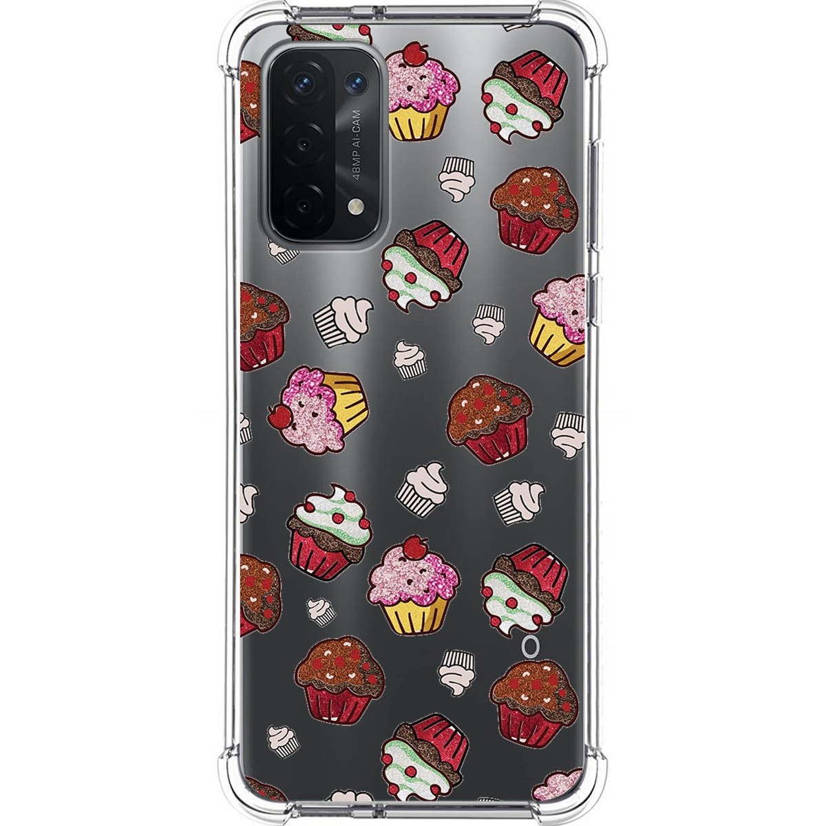 Funda Silicona Antigolpes para Oppo A54 5G / A74 5G diseño Muffins Dibujos