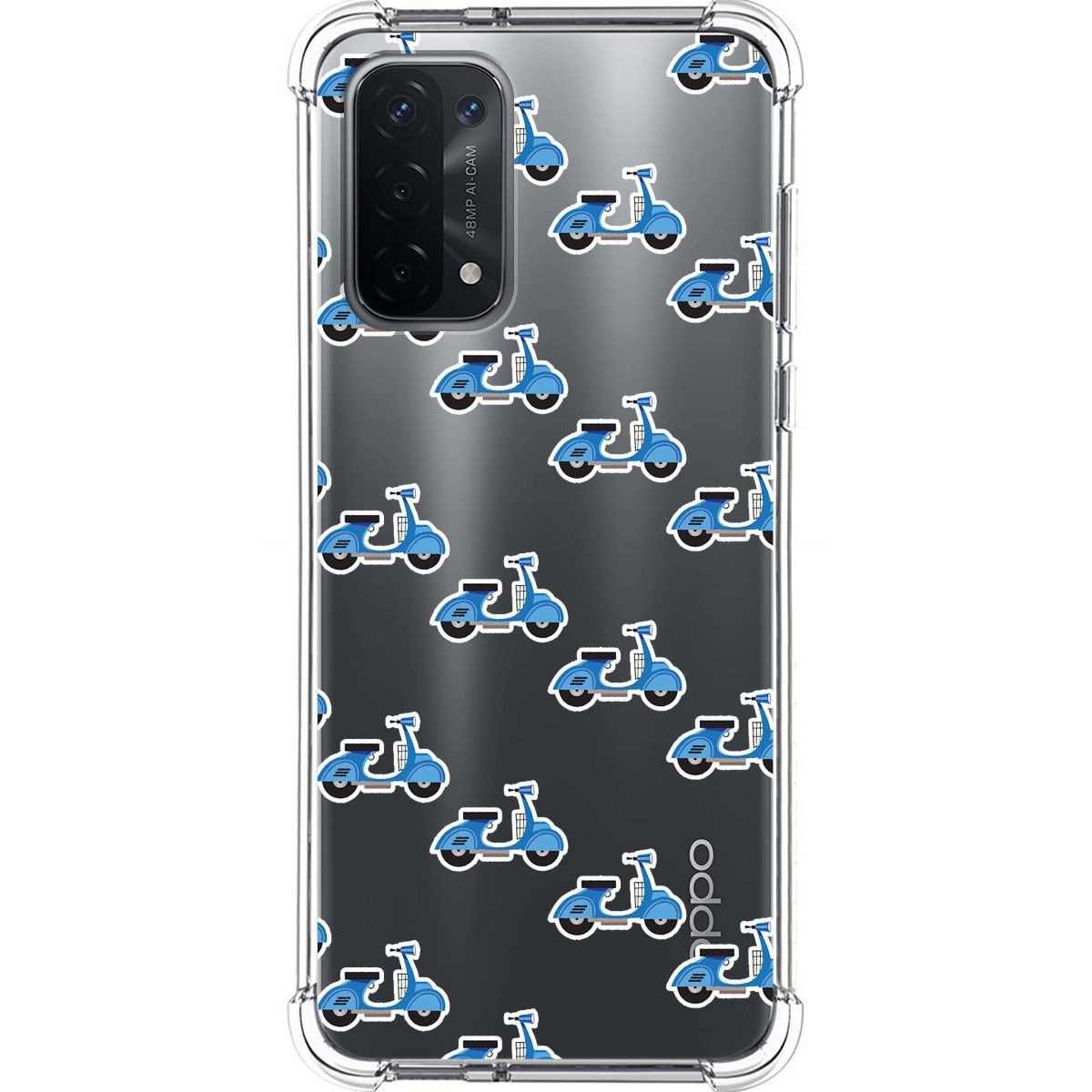 Funda Silicona Antigolpes para Oppo A54 5G / A74 5G diseño Scooter Dibujos