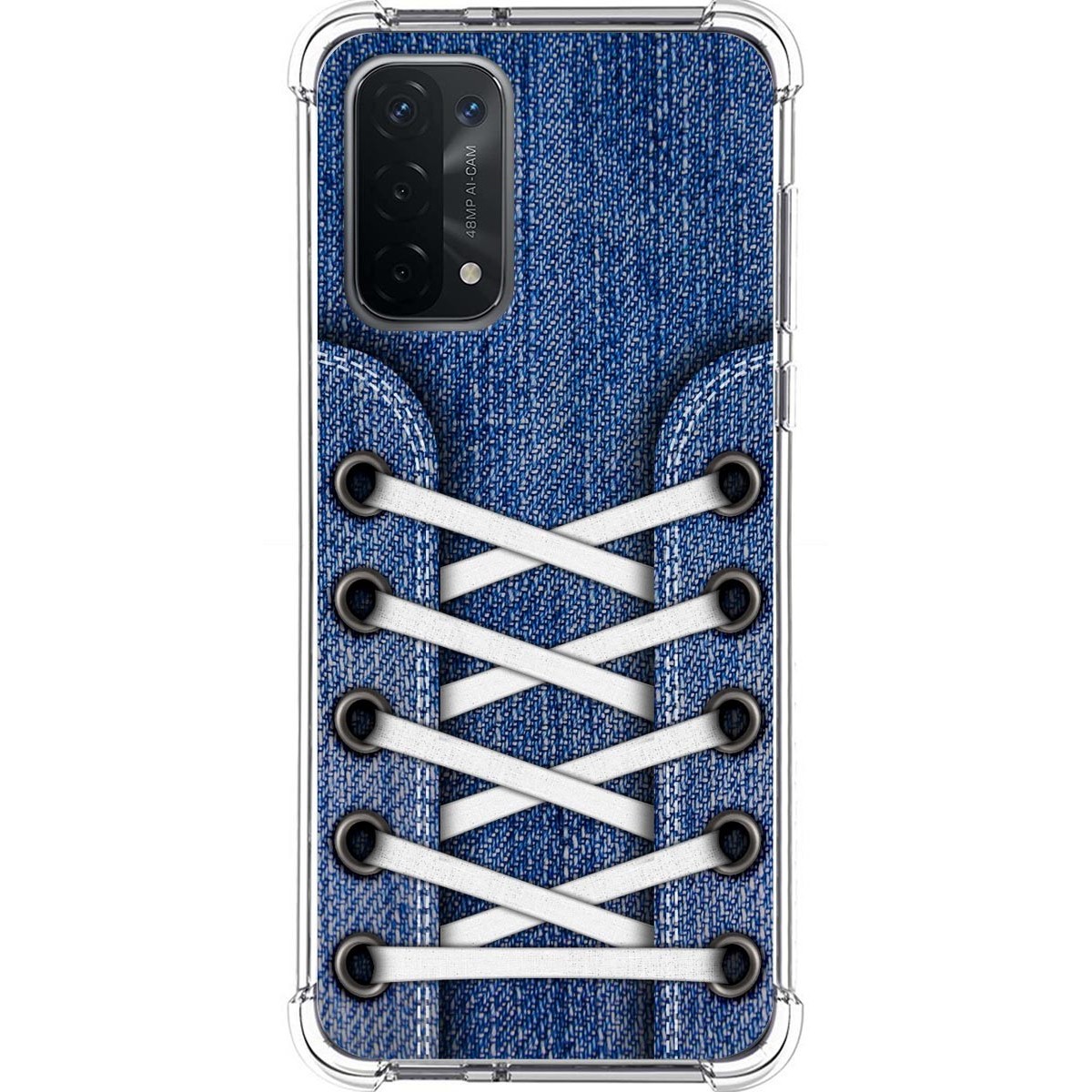 Funda Silicona Antigolpes para Oppo A54 5G / A74 5G diseño Zapatillas 01 Dibujos