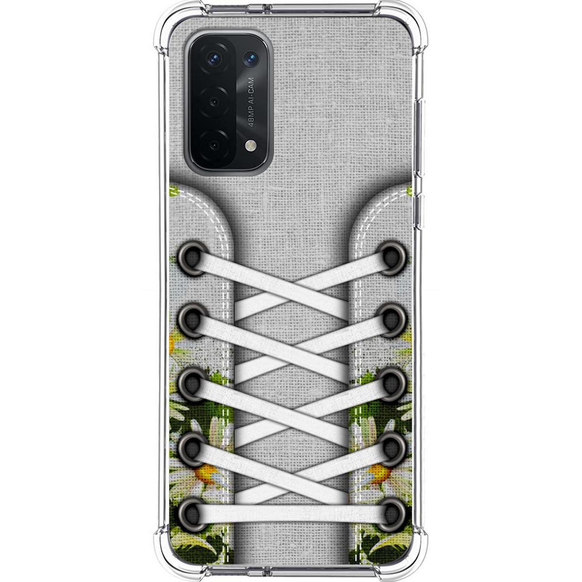 Funda Silicona Antigolpes para Oppo A54 5G / A74 5G diseño Zapatillas 08 Dibujos