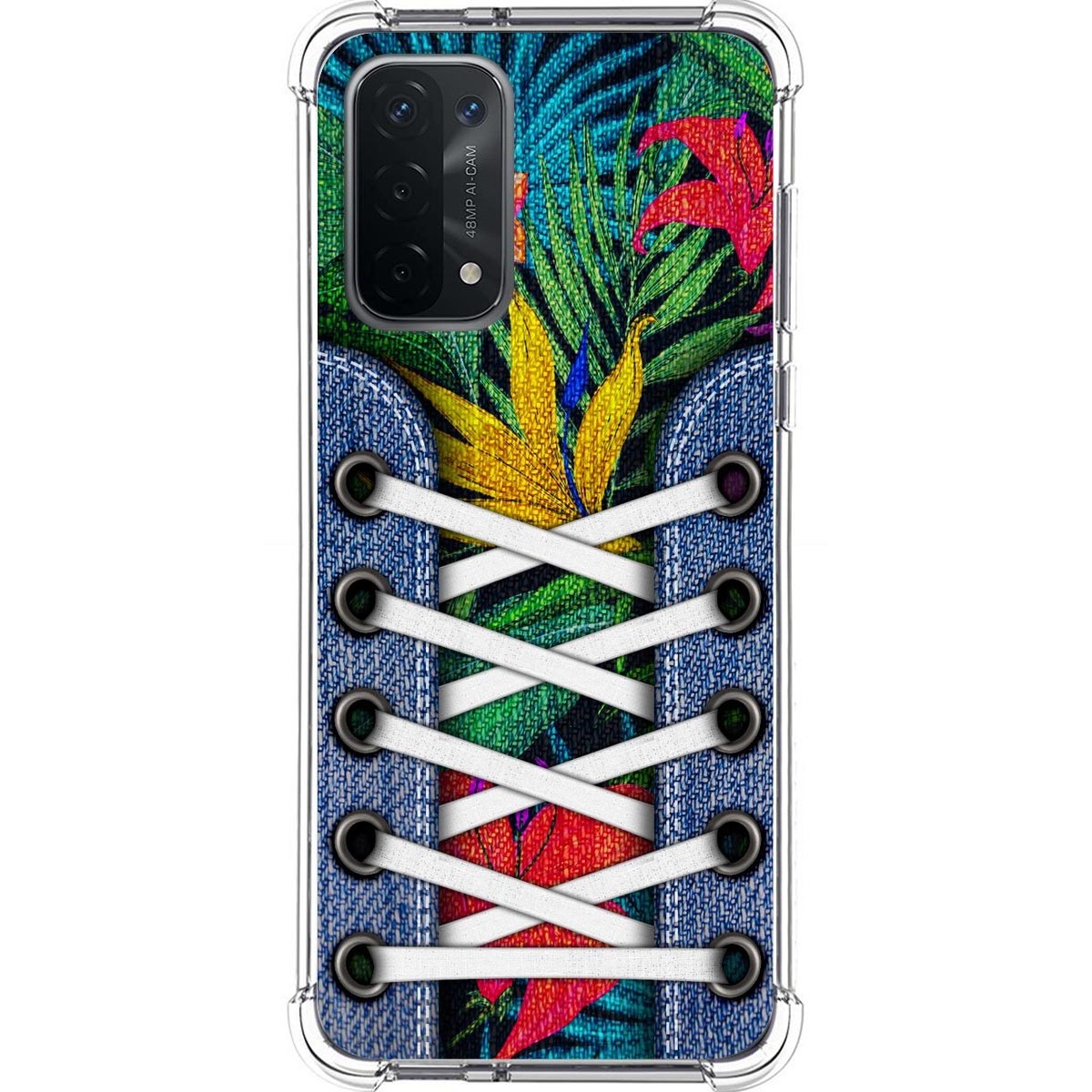 Funda Silicona Antigolpes para Oppo A54 5G / A74 5G diseño Zapatillas 12 Dibujos