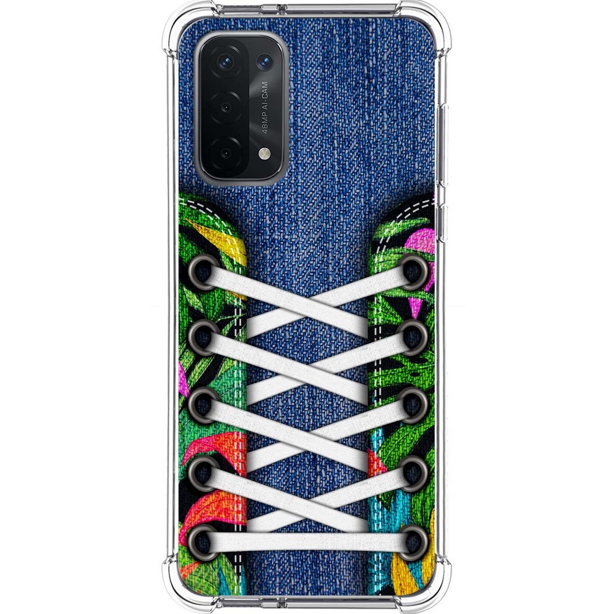 Funda Silicona Antigolpes para Oppo A54 5G / A74 5G diseño Zapatillas 13 Dibujos