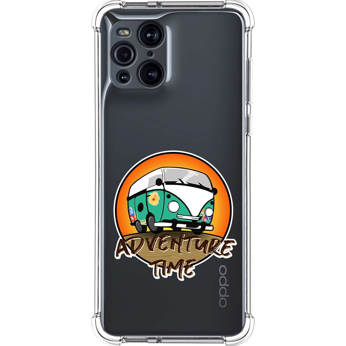 Funda Silicona Antigolpes para Oppo Find X3 Pro 5G diseño Adventure Time Dibujos
