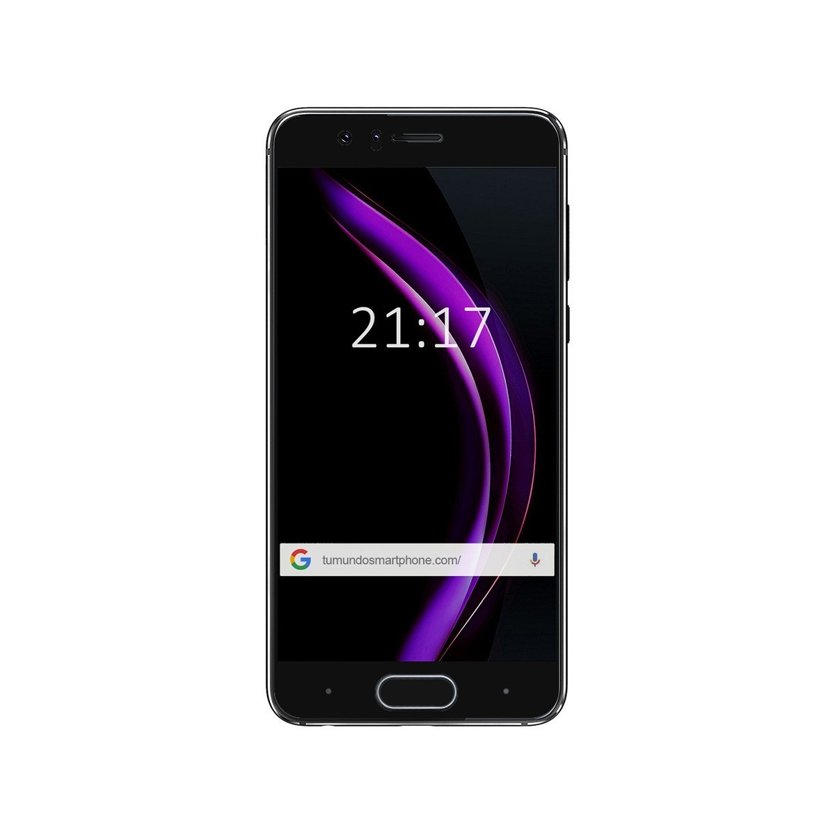 Protector Cristal Templado Frontal Completo Negro para Huawei Honor 9 Vidrio