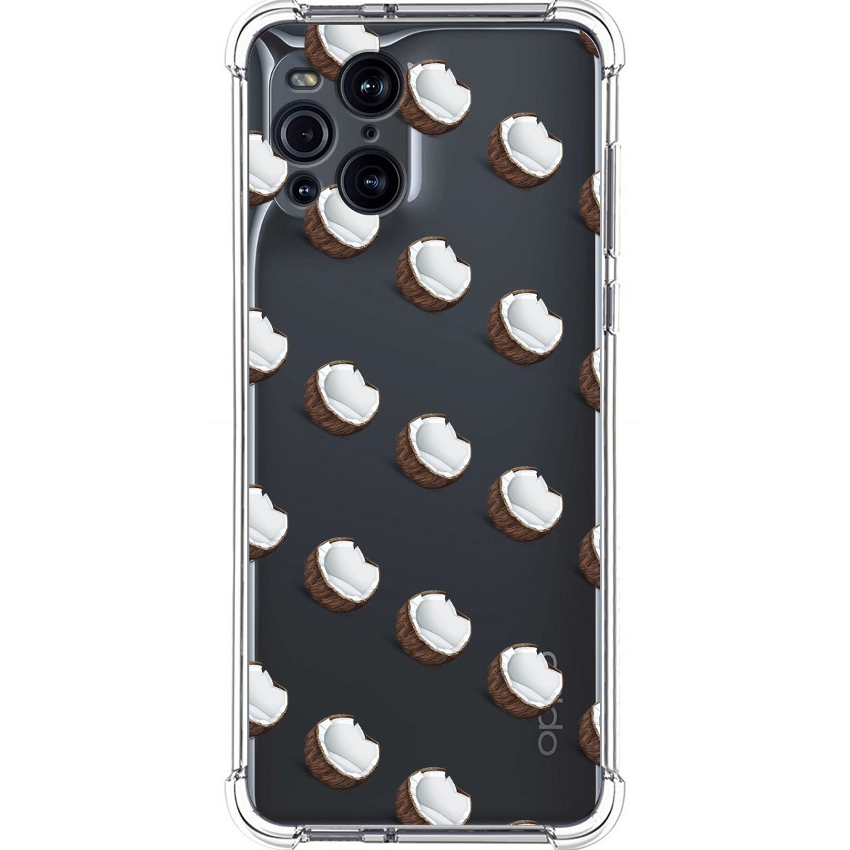Funda Silicona Antigolpes para Oppo Find X3 Pro 5G diseño Cocos Dibujos