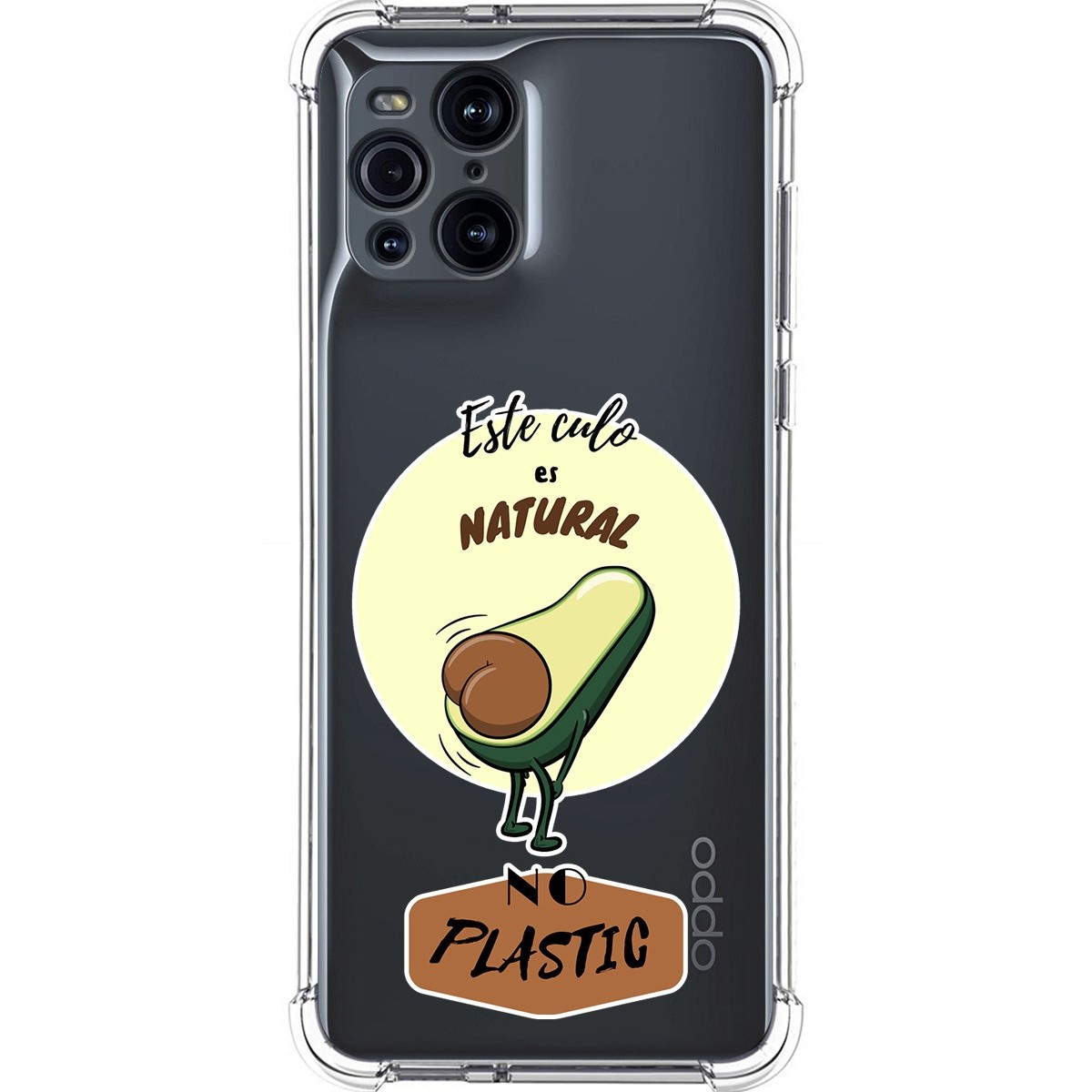 Funda Silicona Antigolpes para Oppo Find X3 Pro 5G diseño Culo Natural Dibujos