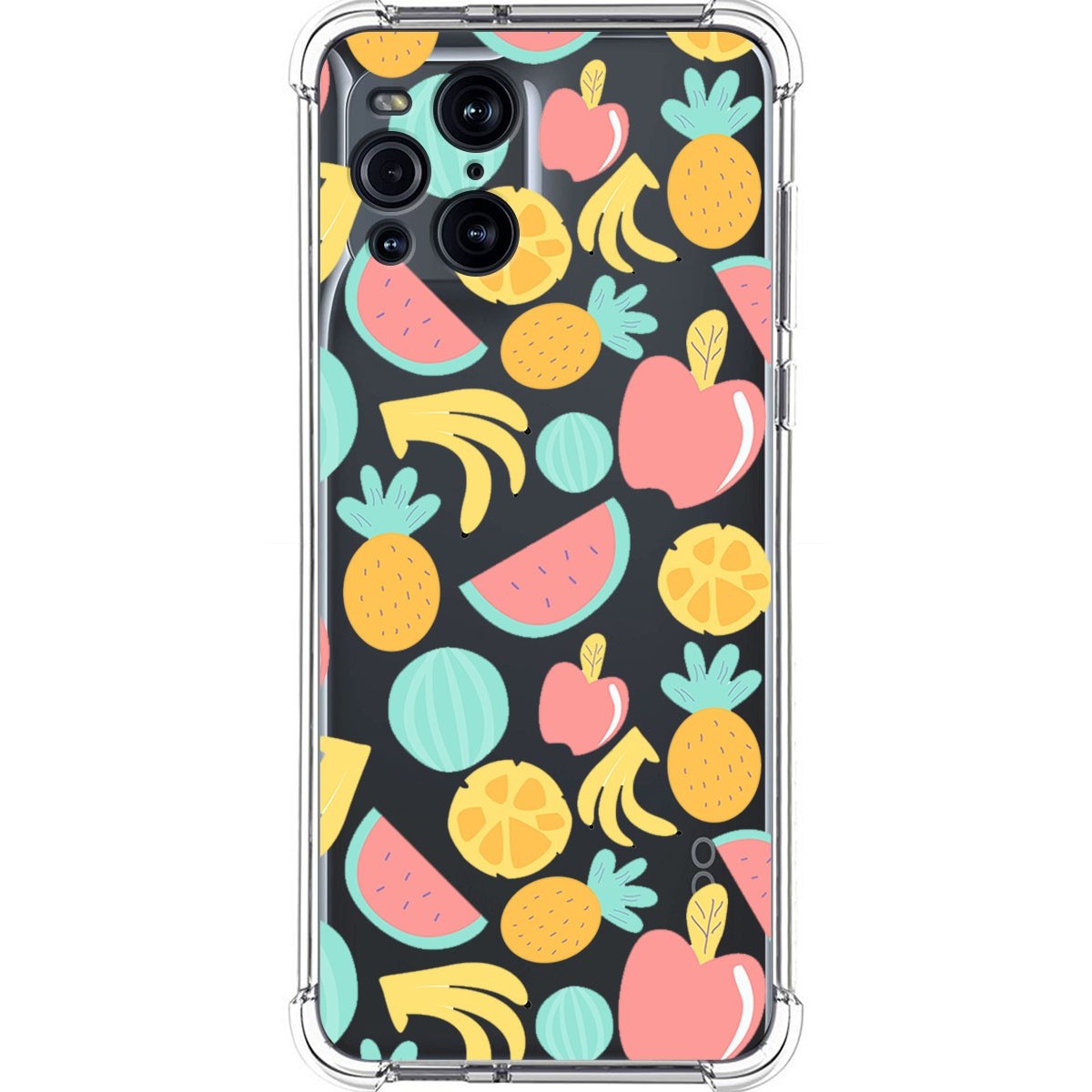 Funda Silicona Antigolpes para Oppo Find X3 Pro 5G diseño Frutas 02 Dibujos