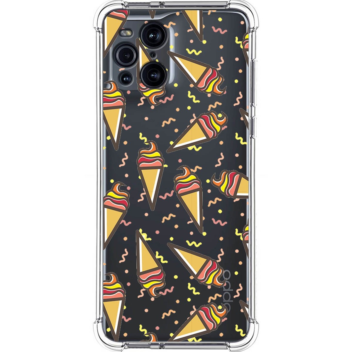 Funda Silicona Antigolpes para Oppo Find X3 Pro 5G diseño Helados Dibujos