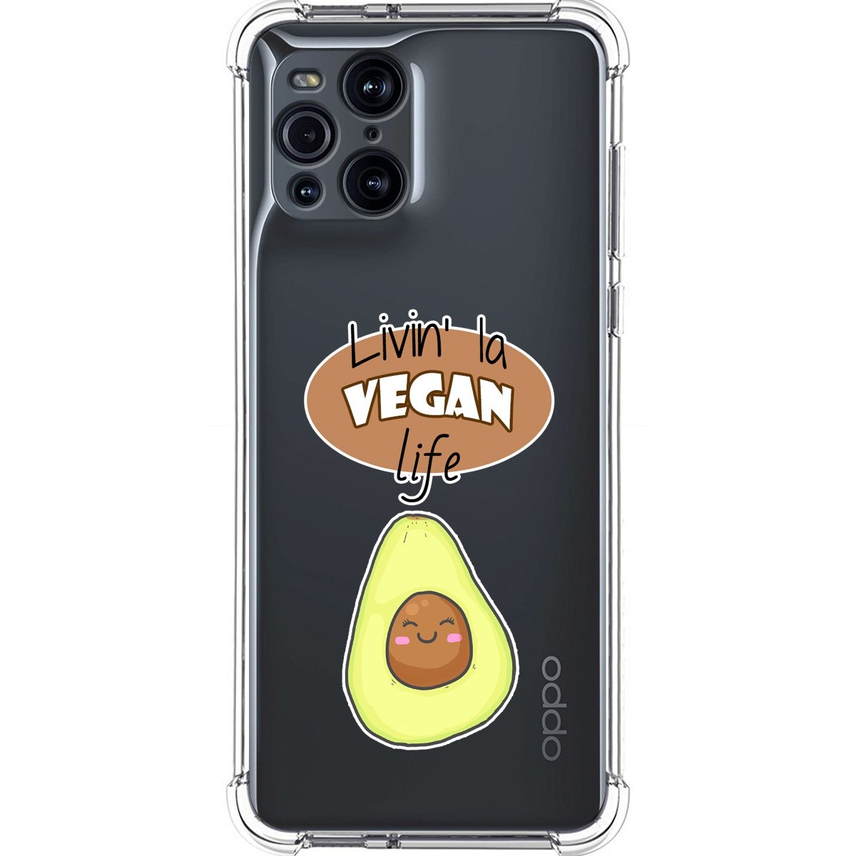Oppo Find X3 Pro 5G Funda Gel Tpu Silicona transparente dibujo Vegan  Life