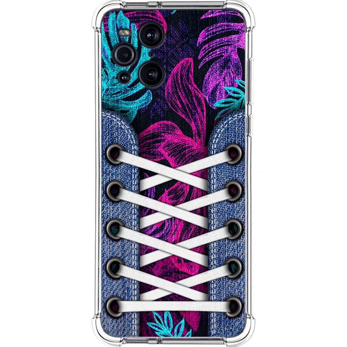 Funda Silicona Antigolpes para Oppo Find X3 Pro 5G diseño Zapatillas 07 Dibujos