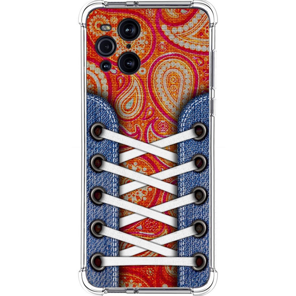 Funda Silicona Antigolpes para Oppo Find X3 Pro 5G diseño Zapatillas 10 Dibujos