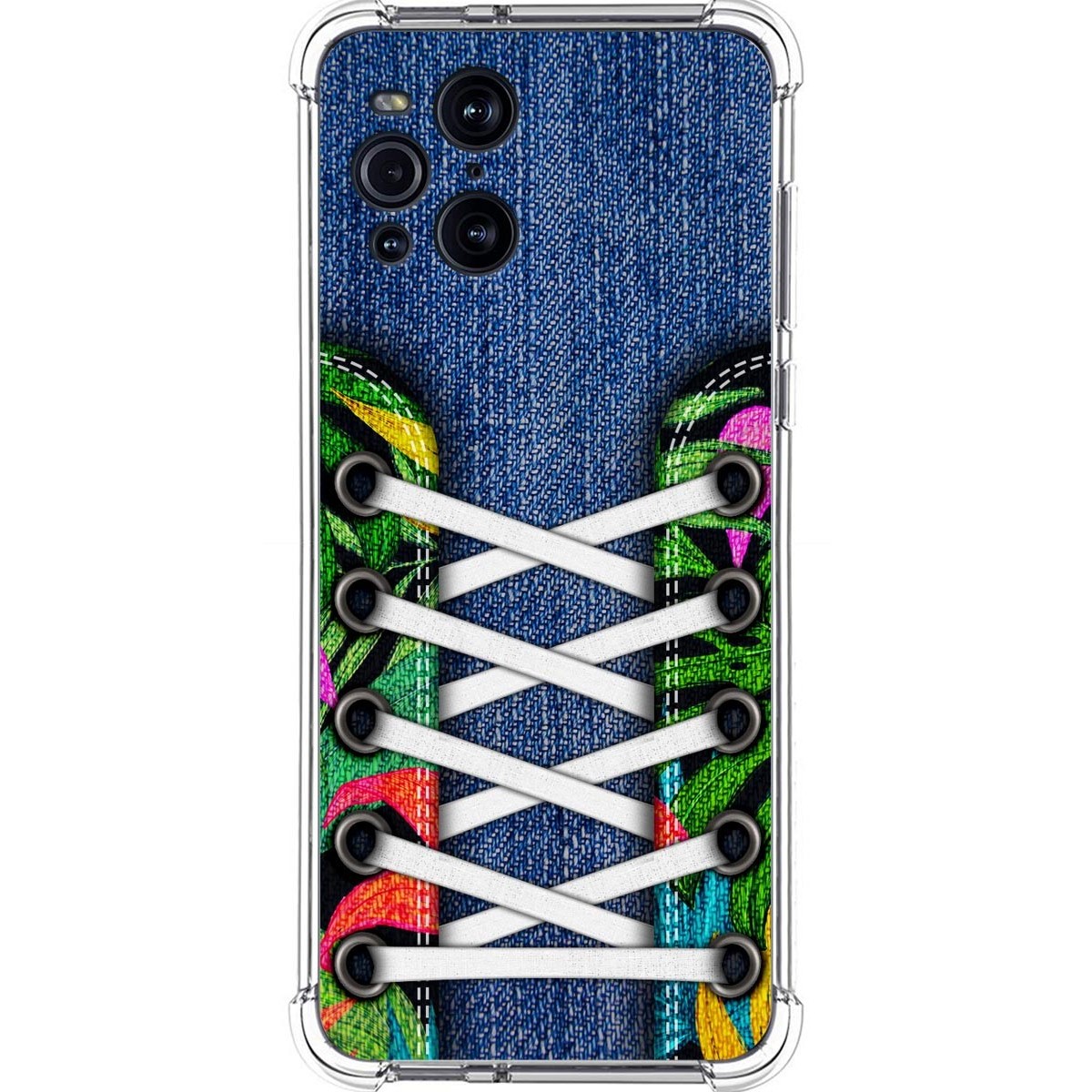 Funda Silicona Antigolpes para Oppo Find X3 Pro 5G diseño Zapatillas 13 Dibujos