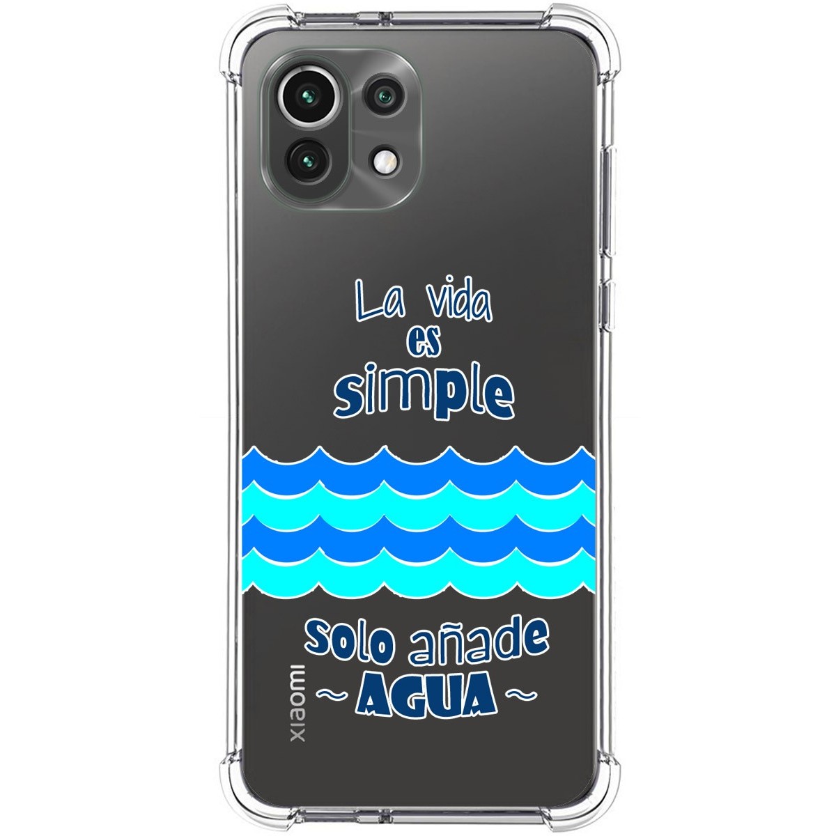 Funda Silicona Antigolpes para Xiaomi Mi 11 Lite 4G / 5G / 5G NE diseño Agua Dibujos