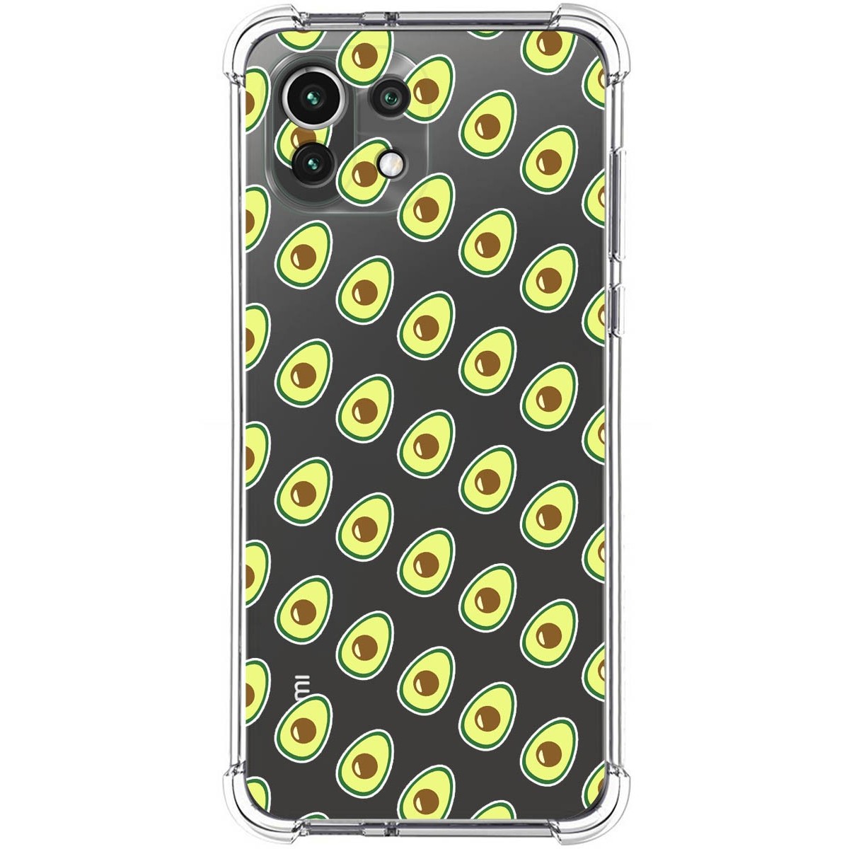 Funda Silicona Antigolpes para Xiaomi Mi 11 Lite 4G / 5G / 5G NE diseño Aguacate Dibujos
