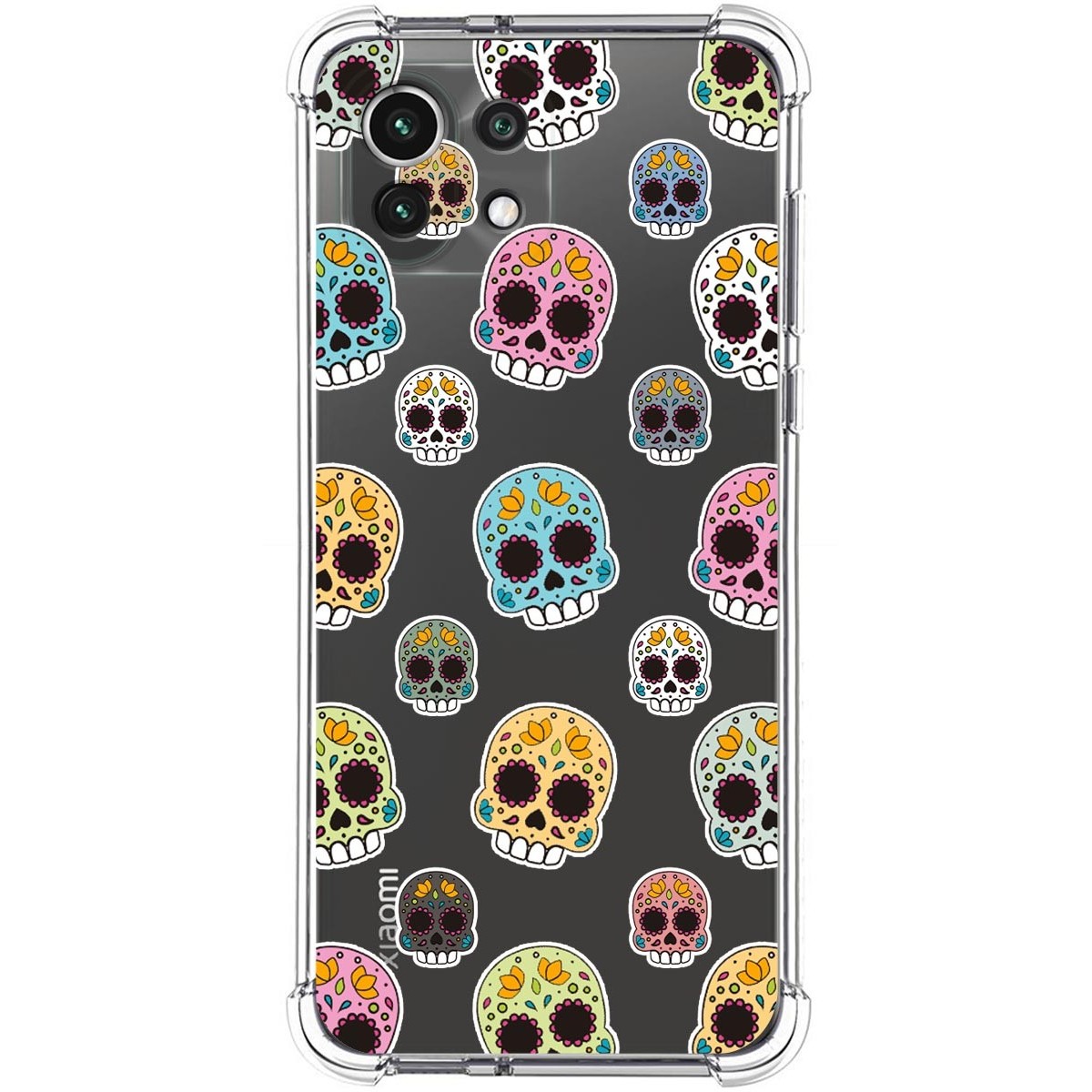 Funda Silicona Antigolpes para Xiaomi Mi 11 Lite 4G / 5G / 5G NE diseño Catrina Dibujos