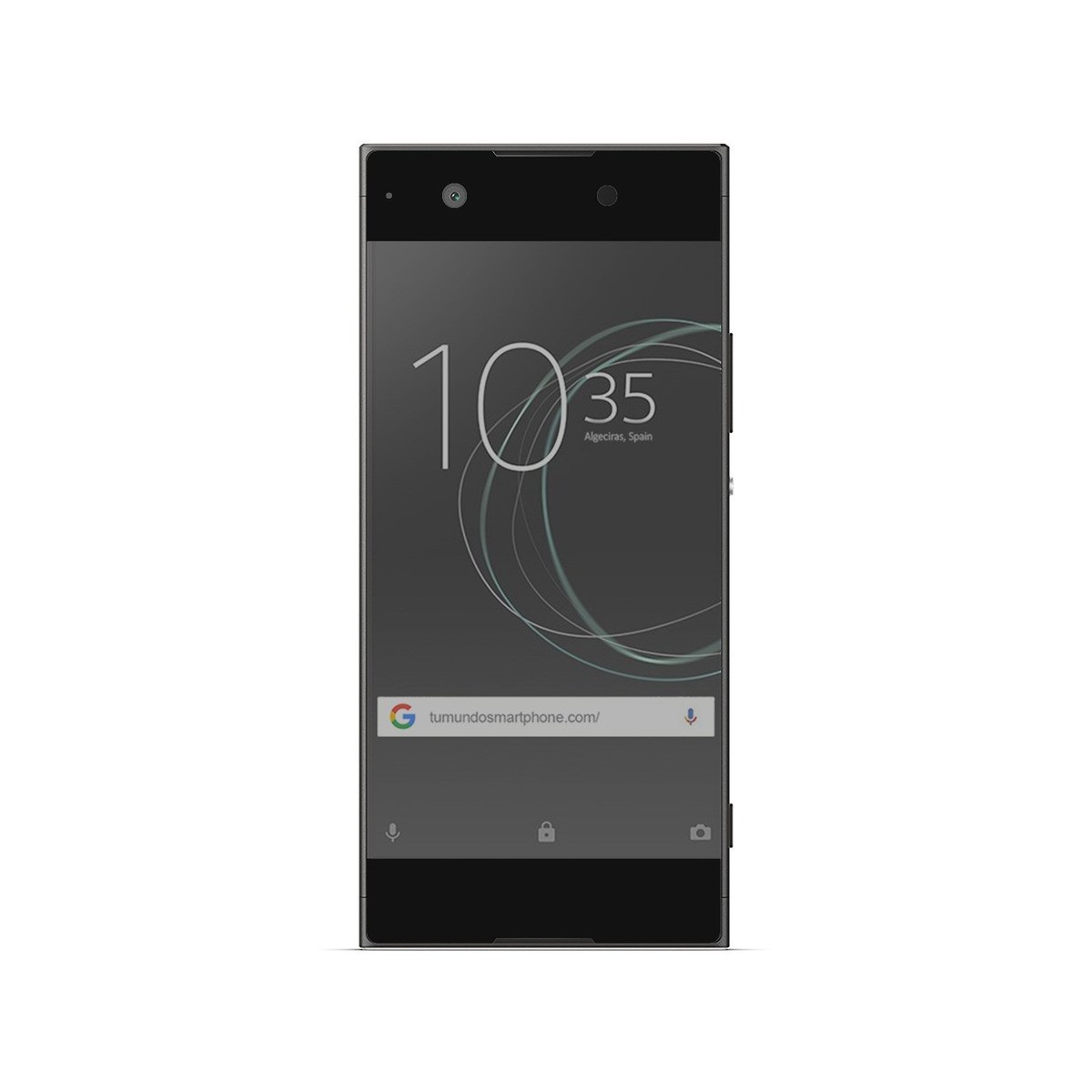 Protector Cristal Templado Frontal Completo Negro para Sony Xperia XA1 Vidrio
