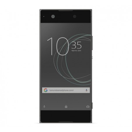 Protector Cristal Templado Frontal Completo Negro para Sony Xperia XA1 Vidrio