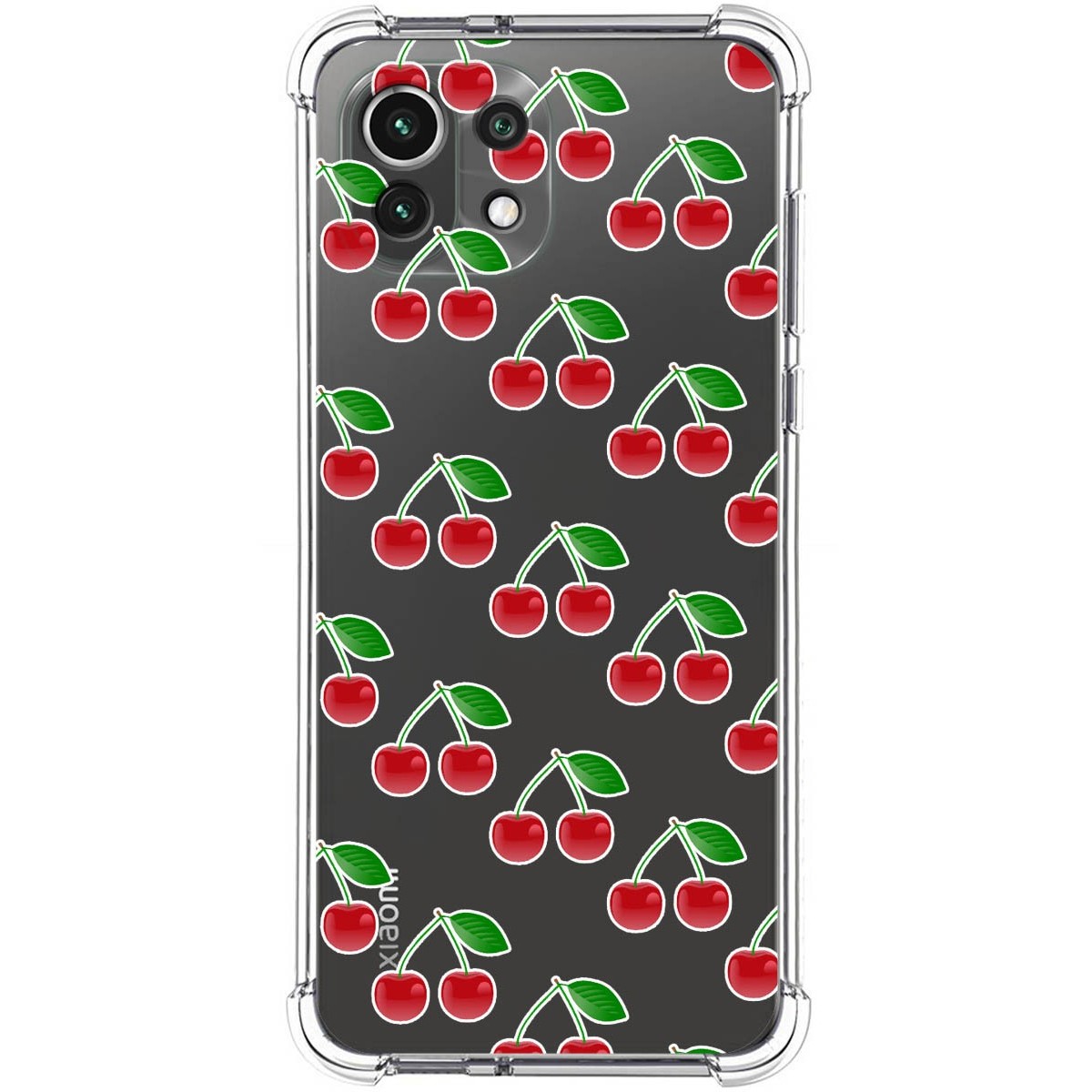 Funda Silicona Antigolpes para Xiaomi Mi 11 Lite 4G / 5G / 5G NE diseño Cerezas Dibujos
