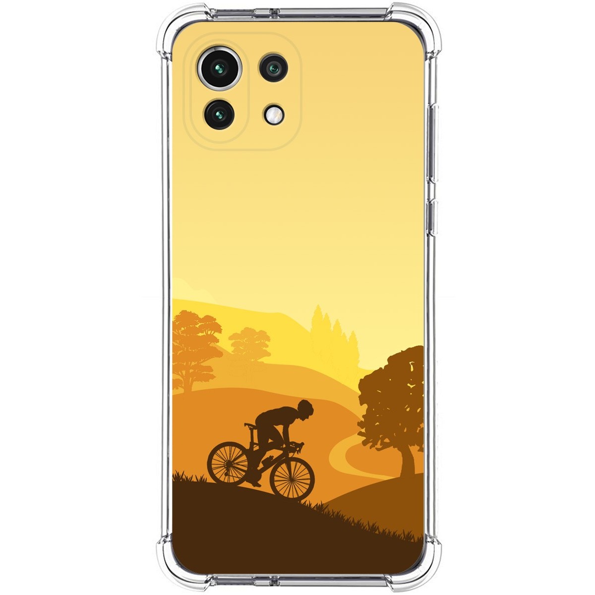 Funda Silicona Antigolpes para Xiaomi Mi 11 Lite 4G / 5G / 5G NE diseño Ciclista Dibujos
