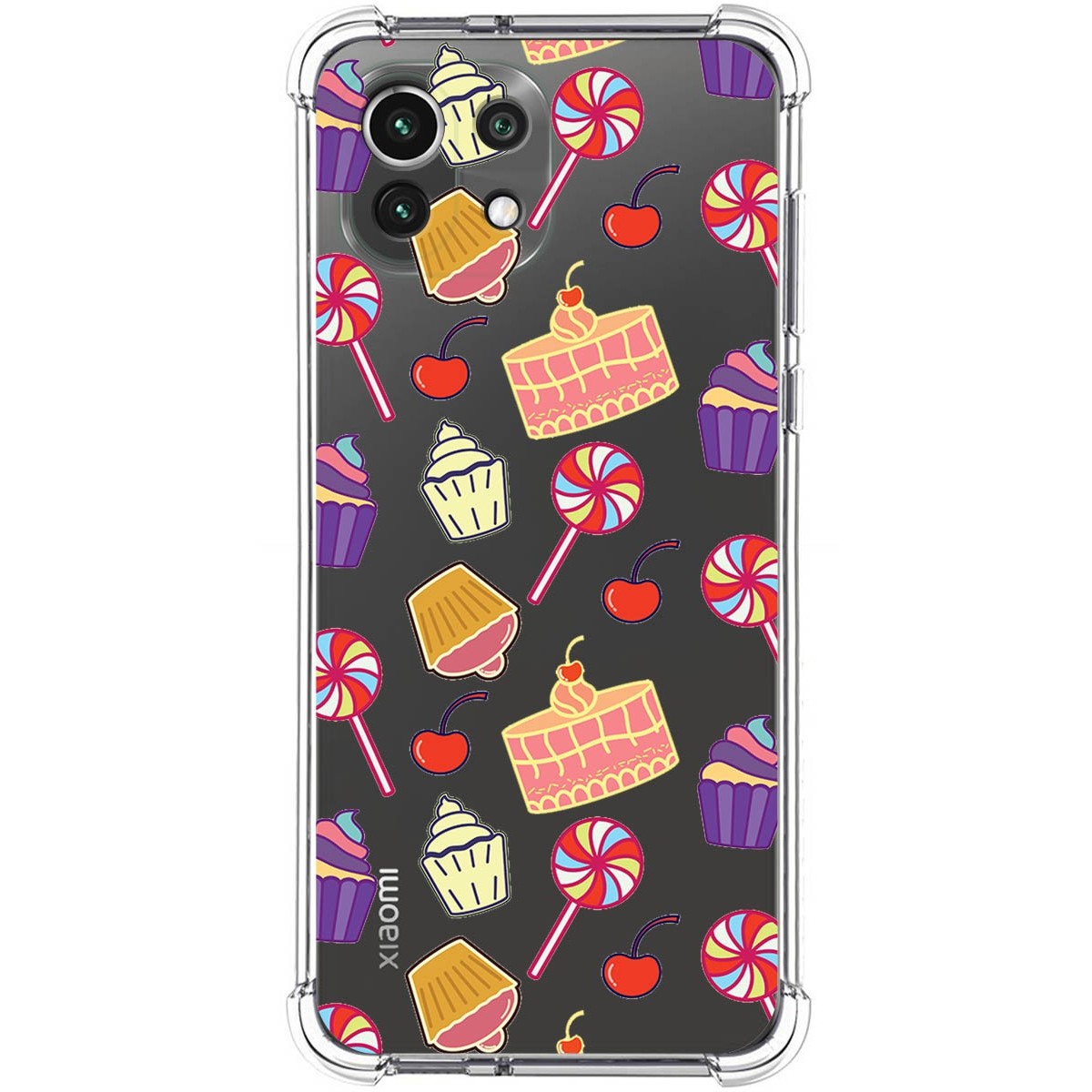 Funda Silicona Antigolpes para Xiaomi Mi 11 Lite 4G / 5G / 5G NE diseño Dulces 01 Dibujos