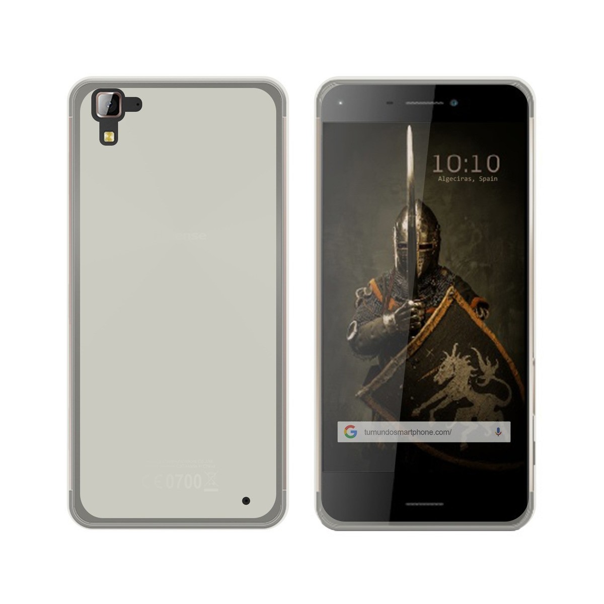 Funda Gel Tpu para Hisense C30 Rock Color Transparente