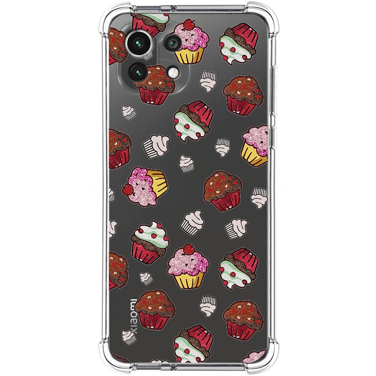 Funda Silicona Antigolpes para Xiaomi Mi 11 Lite 4G / 5G / 5G NE diseño Muffins Dibujos