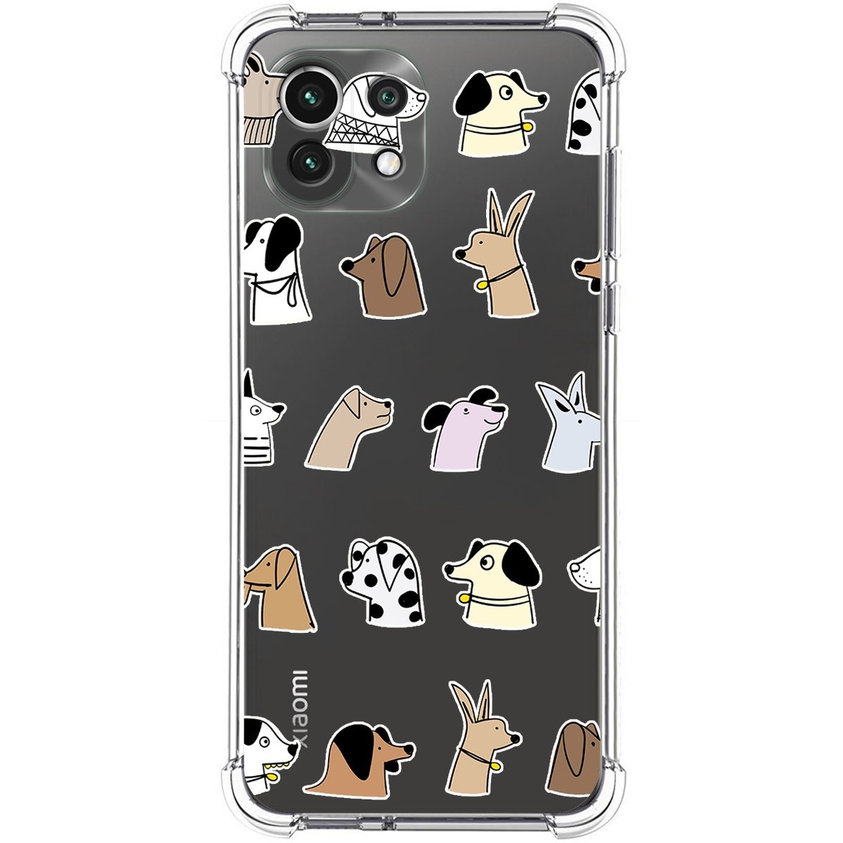 Funda Silicona Antigolpes para Xiaomi Mi 11 Lite 4G / 5G / 5G NE diseño Perros Dibujos