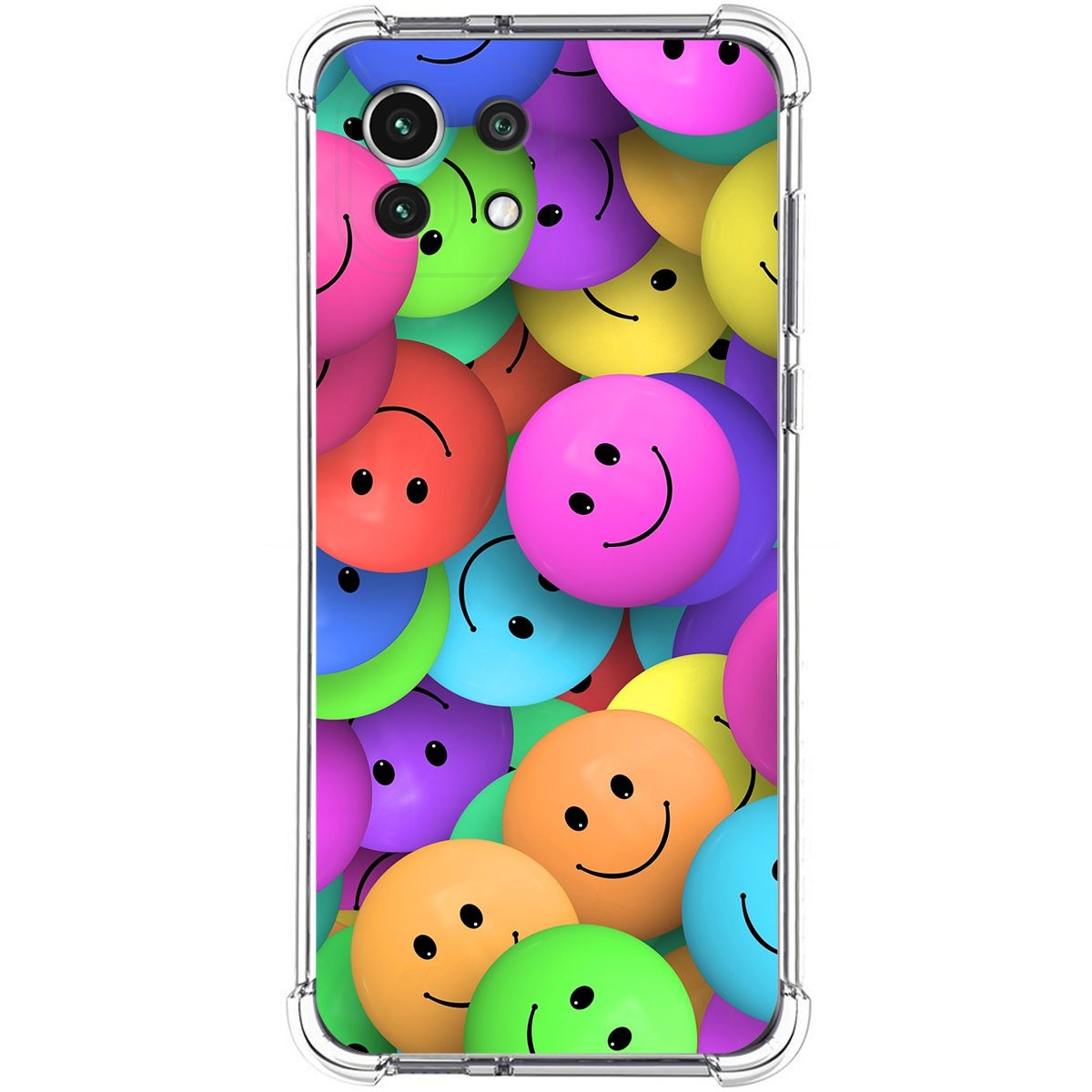 Funda Silicona Antigolpes para Xiaomi Mi 11 Lite 4G / 5G / 5G NE diseño Smile Dibujos
