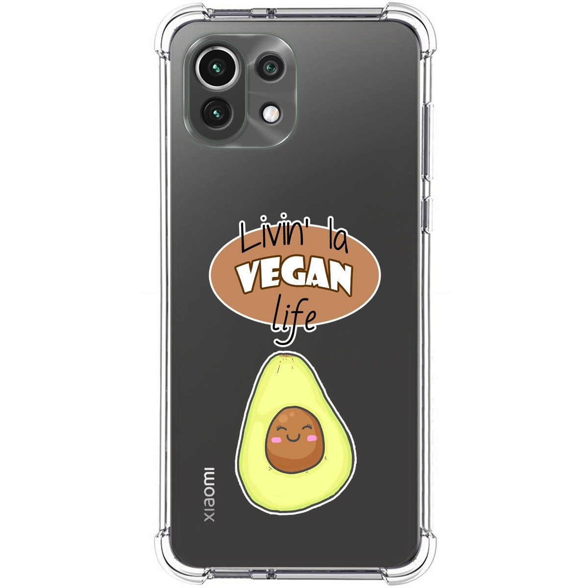 Funda Silicona Antigolpes para Xiaomi Mi 11 Lite 4G / 5G / 5G NE diseño Vegan Life Dibujos