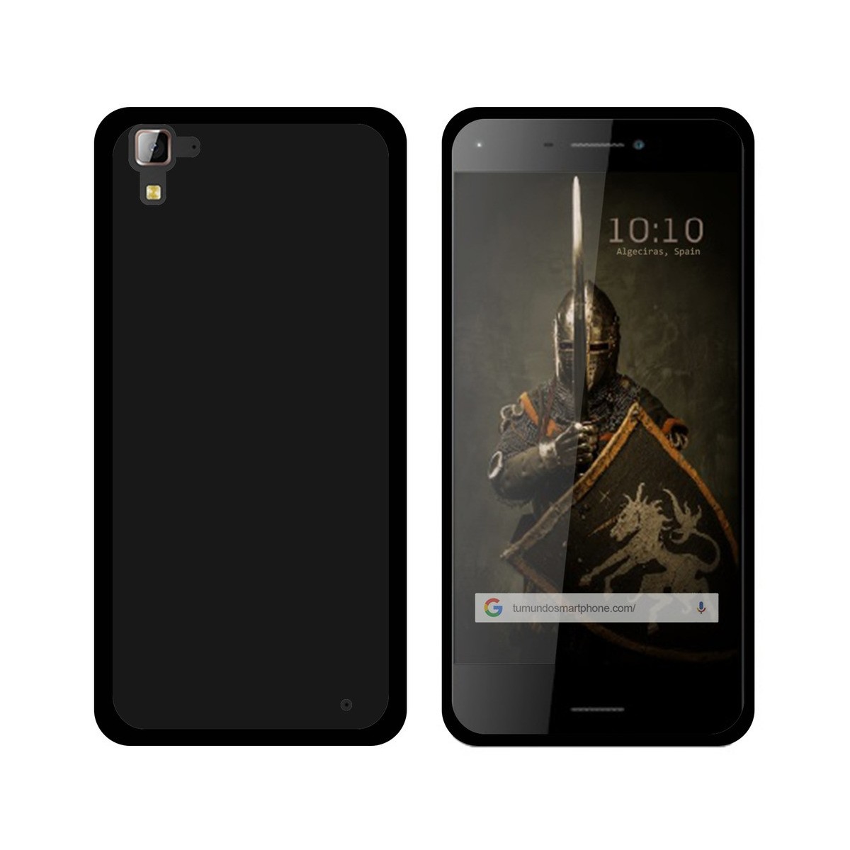 Funda Gel Tpu para Hisense C30 Rock Color Negra