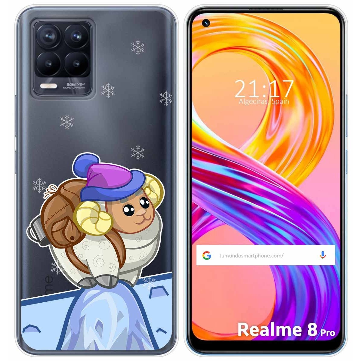 Funda Gel Transparente para Realme 8 4G / 8 Pro diseño Cabra Dibujos